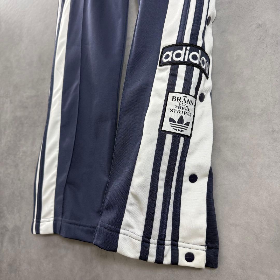 adidas アディダス アディブレイクトラックパンツ ネイビーグレー M