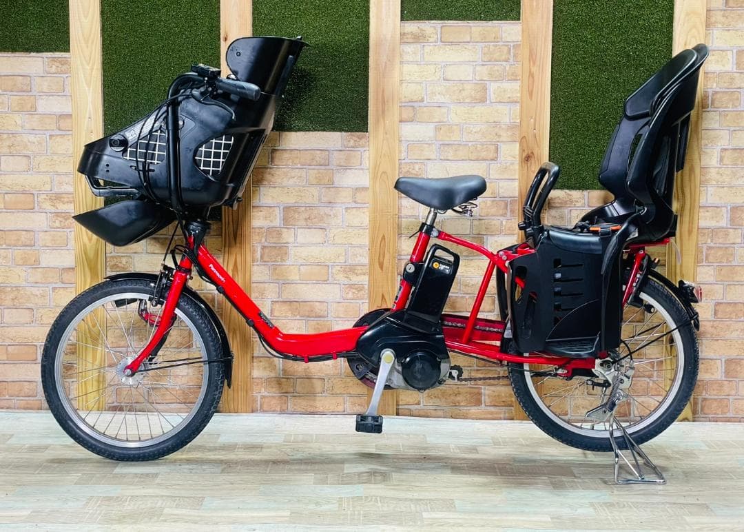 値上予告 レッド系 パナソニック 子供乗せ電動アシスト自転車 H3335