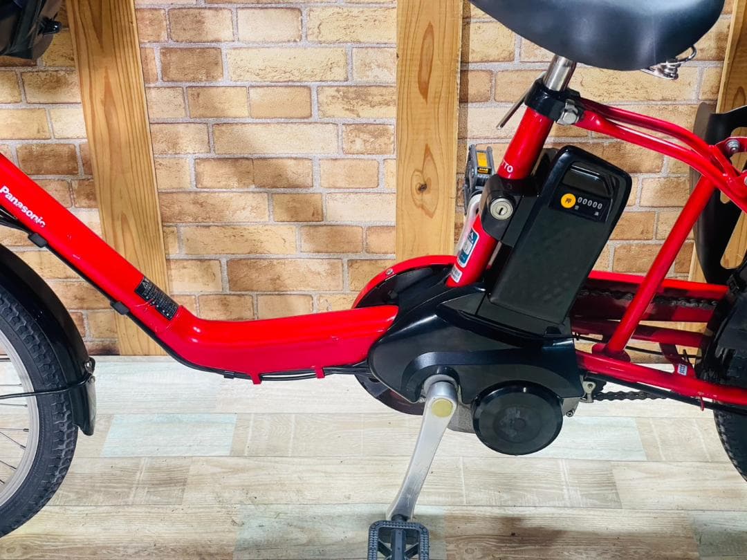 値上予告 レッド系 パナソニック 子供乗せ電動アシスト自転車 H3335