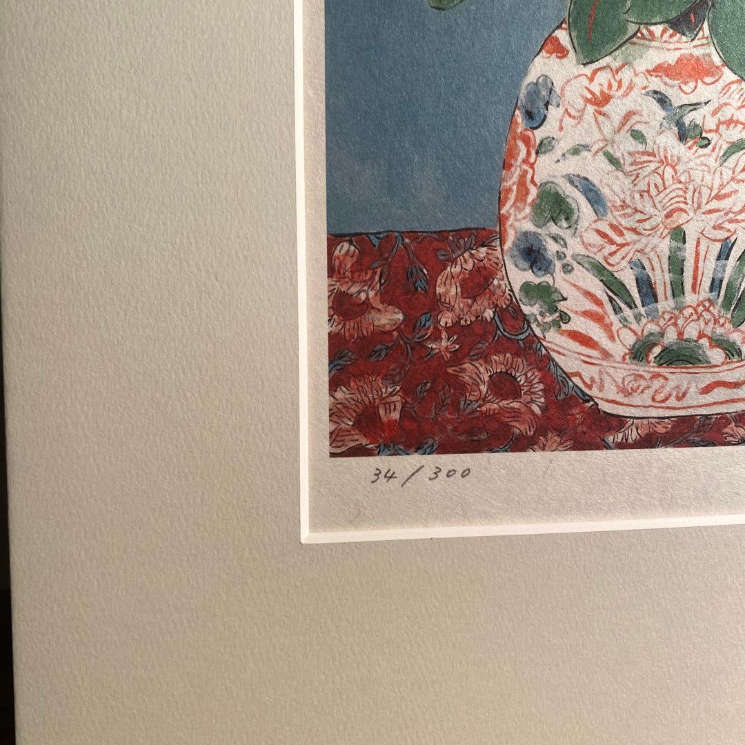 青木乃里子 「薔薇」 ジクレー版画 絵画額装品 アート エディションナンバー