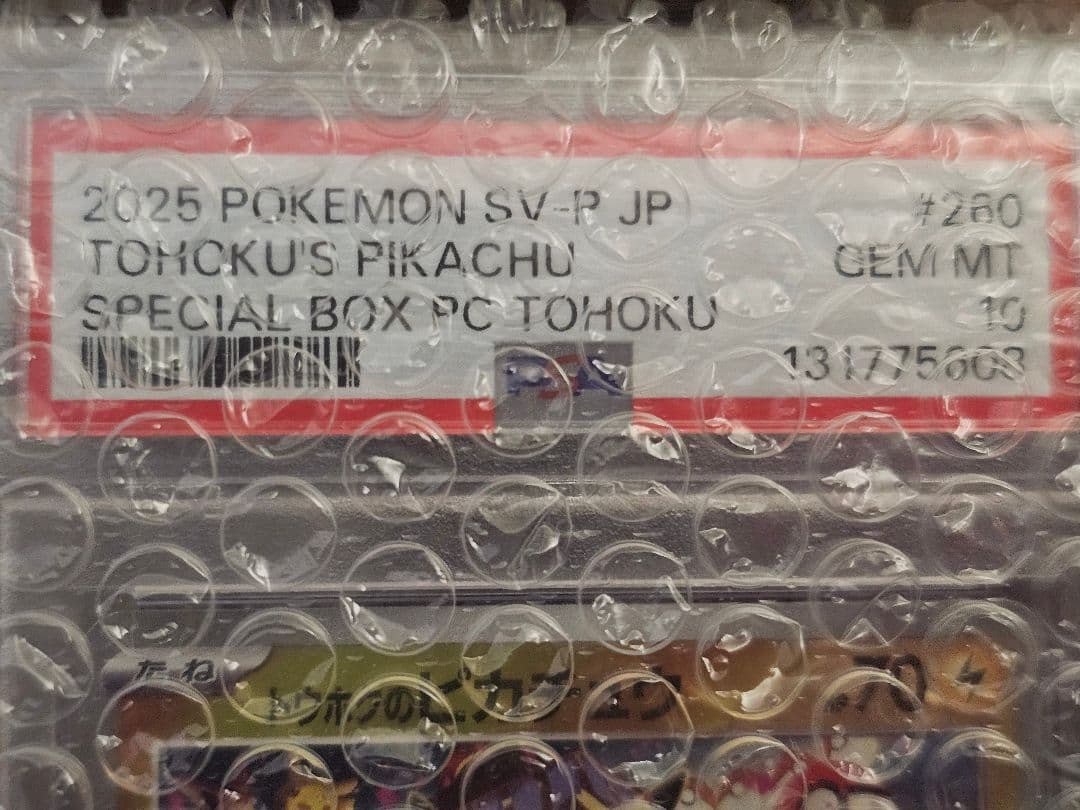 PSA10 ポケモンカード トウホクのピカチュウ