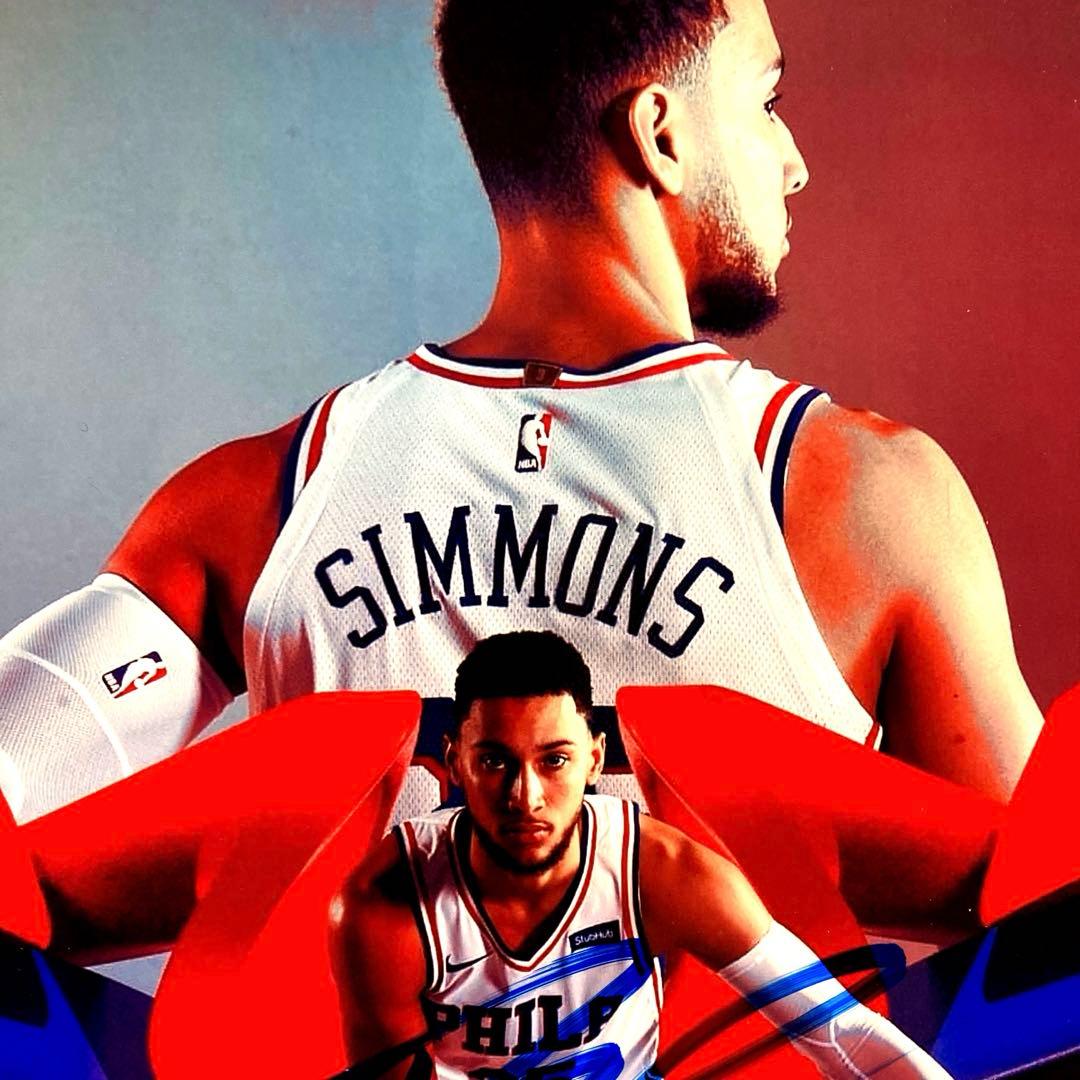 ベン・シモンズ直筆サイン入り超大型写真 … Ben Simmons