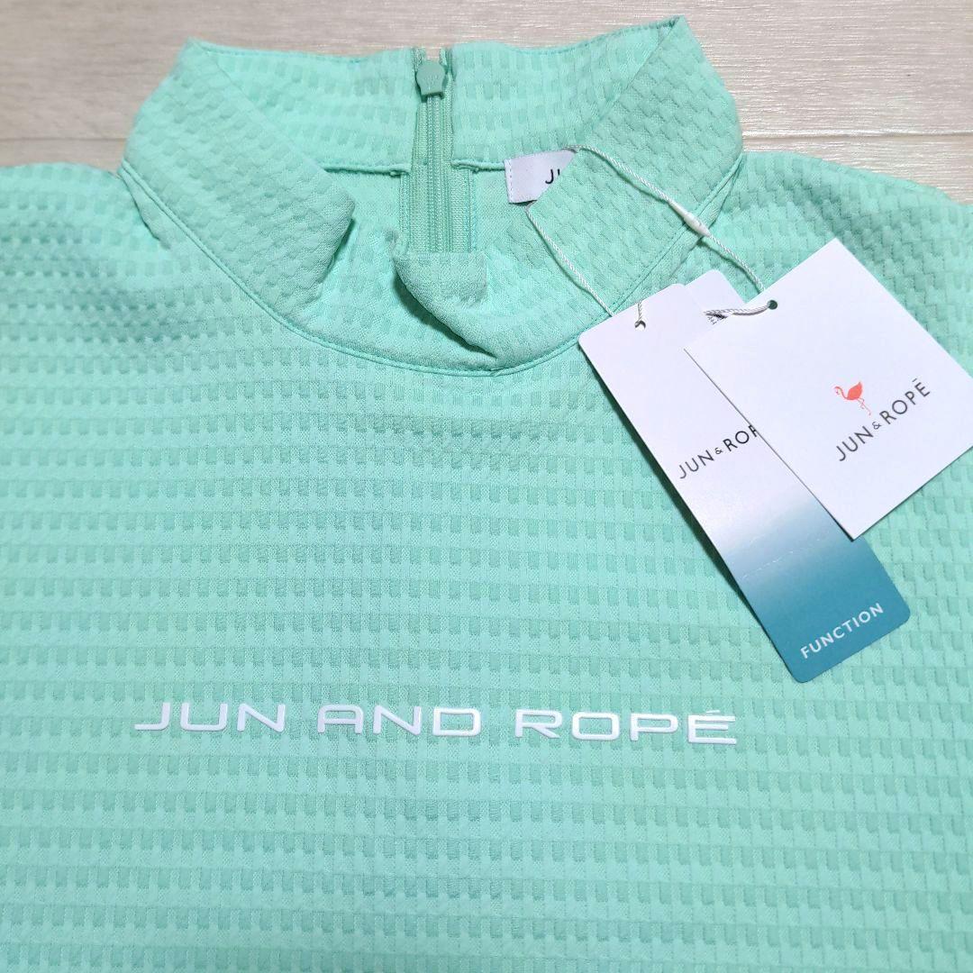 新品　ジュンアンドロペ　モックネックL　定価20900円春夏半袖