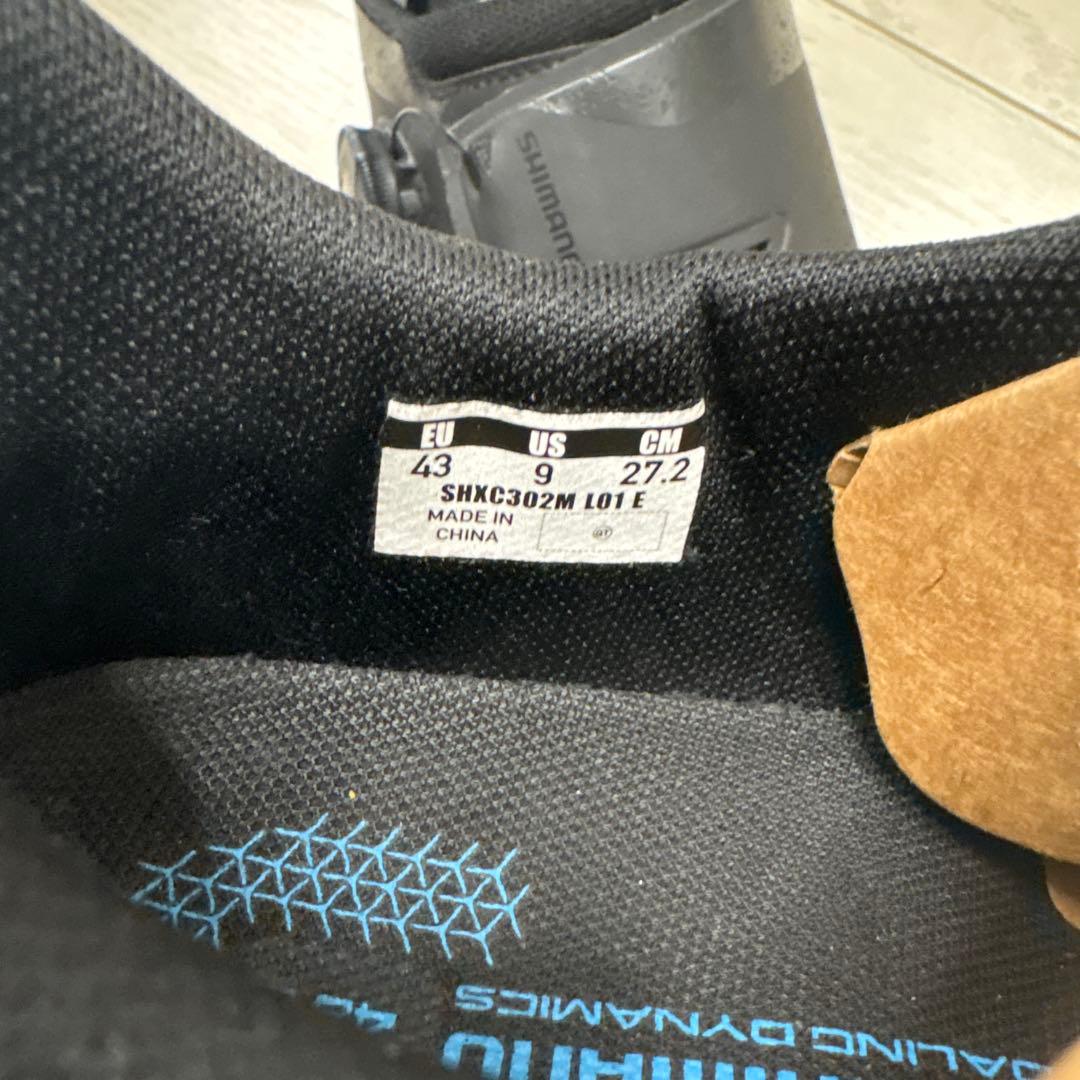 SHIMANO サイクルシューズ　ブラック　XC3 サイズ EUR43