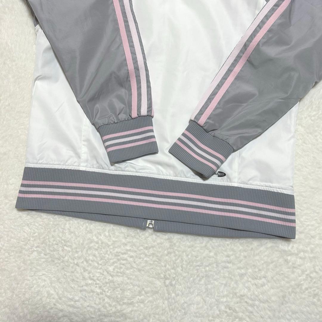 00s adidas ウインドブレーカー セットアップ y2k 白/灰 M