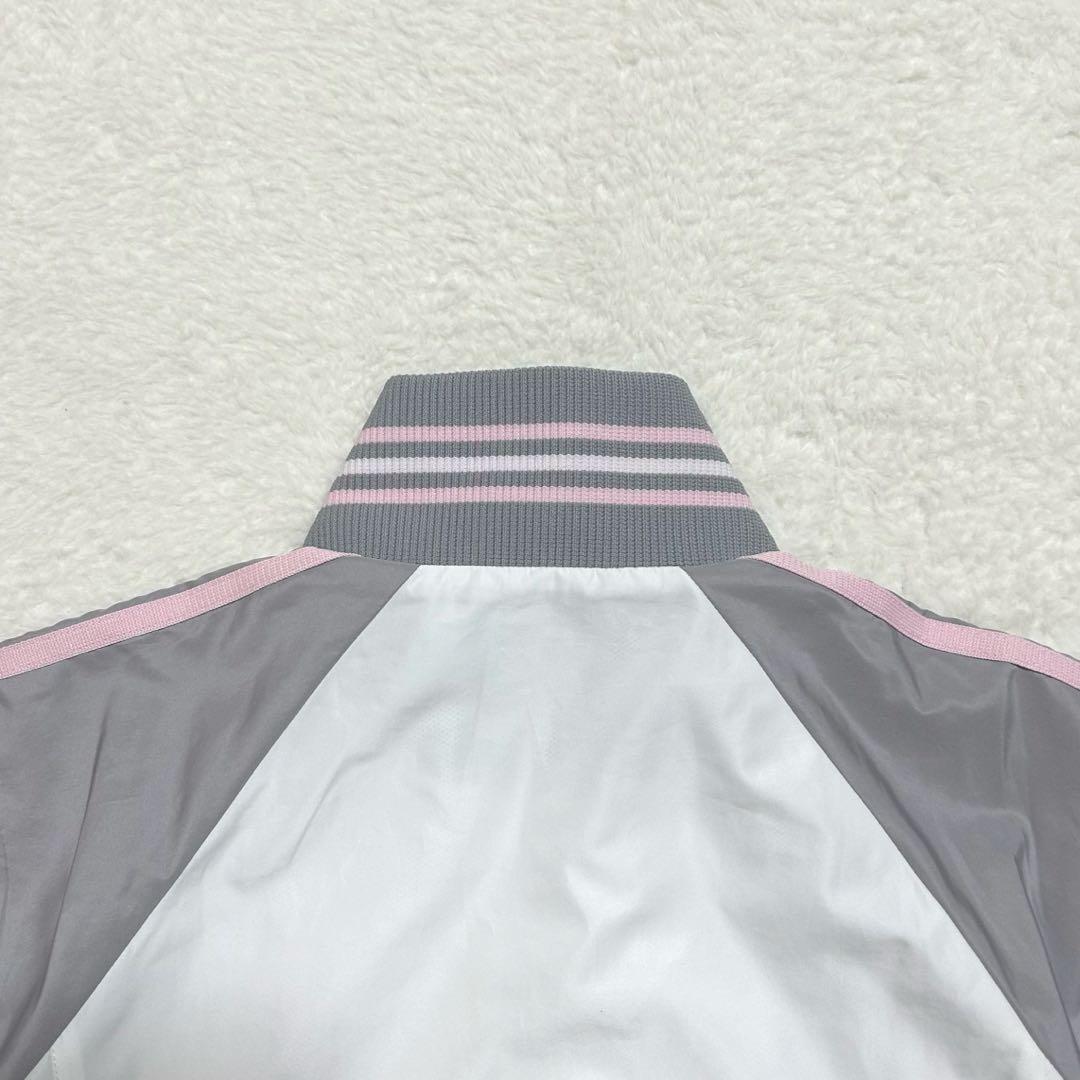 00s adidas ウインドブレーカー セットアップ y2k 白/灰 M