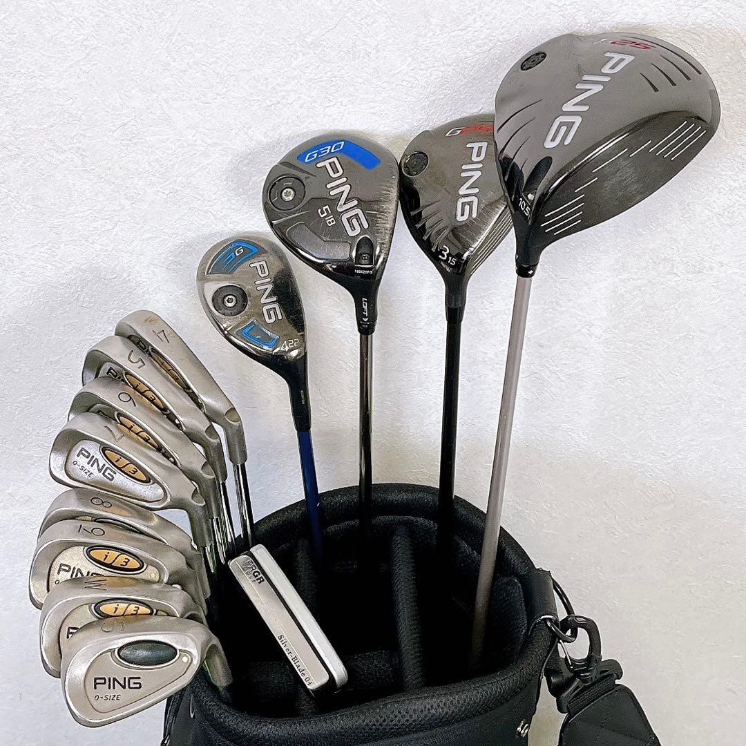秋ゴルフ　PING G30 G25 i3 ピン　メンズゴルフクラブ13本セット