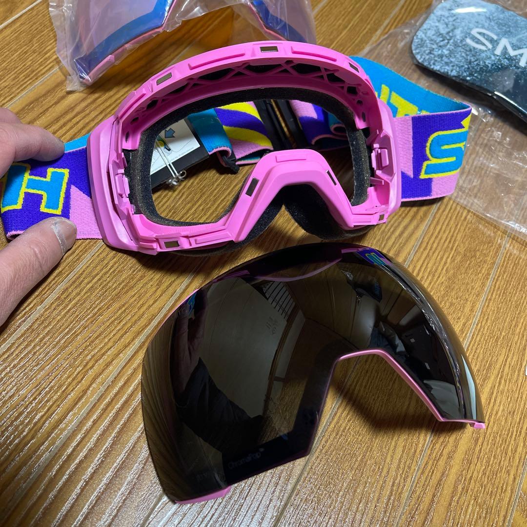 SMITH ゴーグル ピンク ブラック