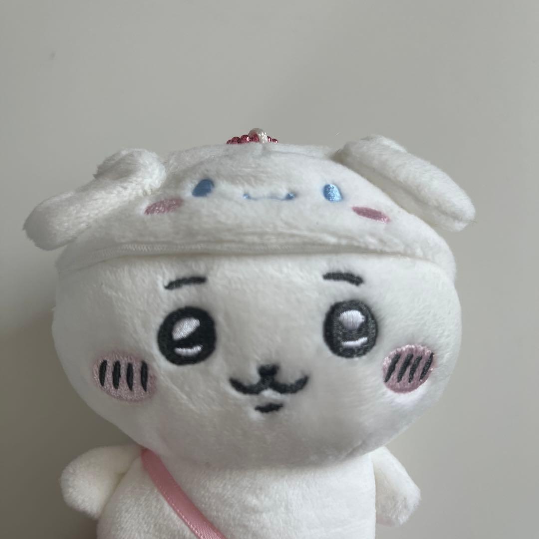 ちいかわ×サンリオキャラクターズ ぷちミニマスコット ハチワレ　ぬいぐるみ