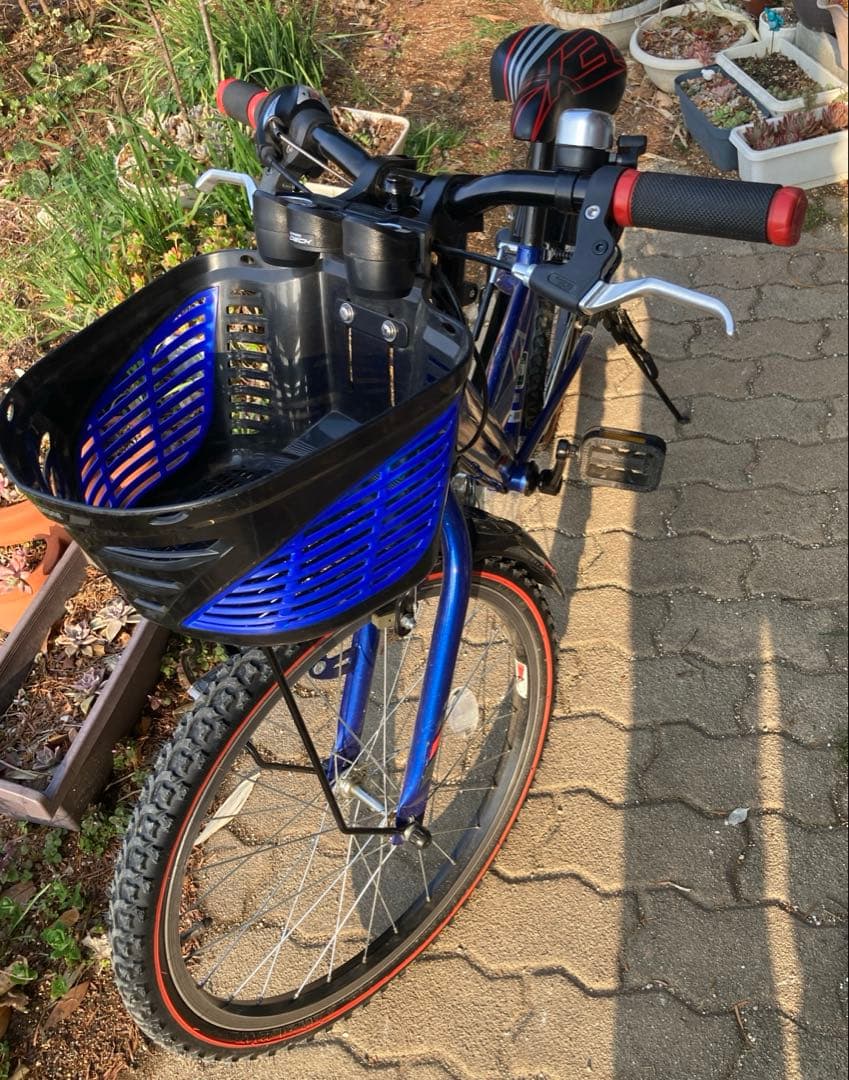 【引取のみ】ブリヂストン ジュニア 子供用自転車 青