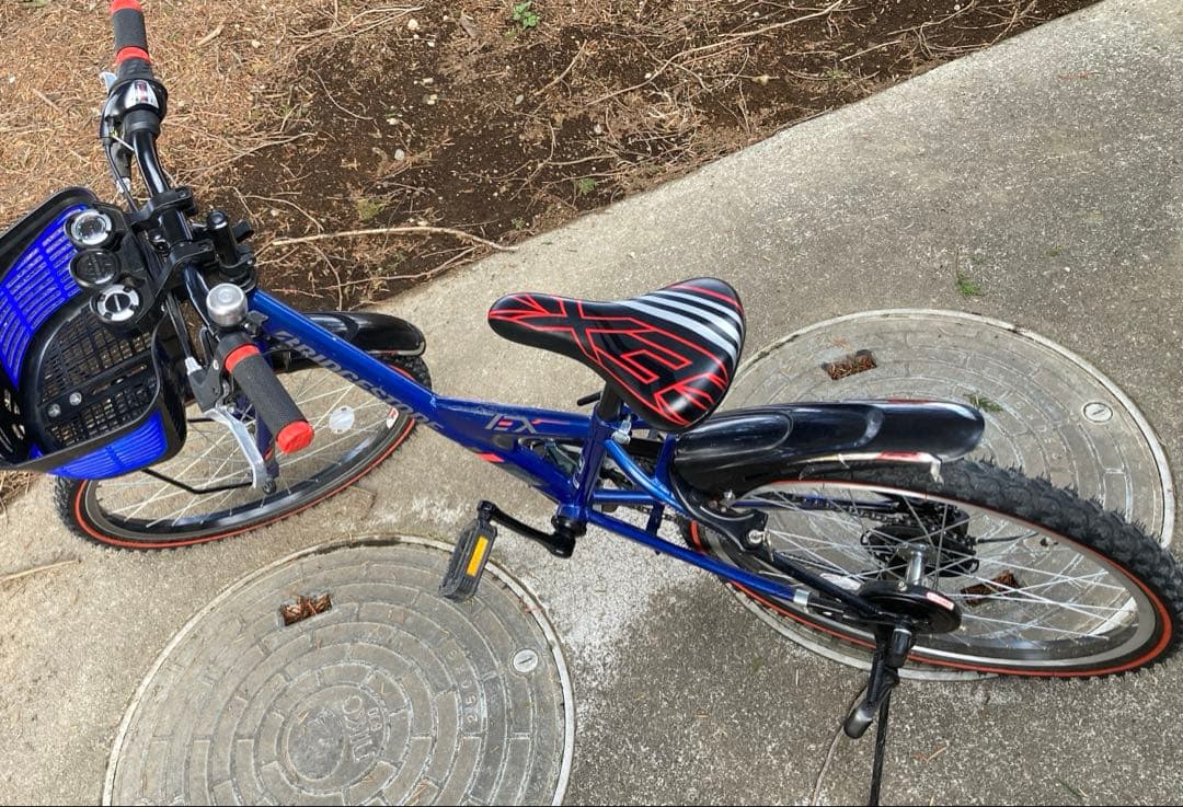 【引取のみ】ブリヂストン ジュニア 子供用自転車 青