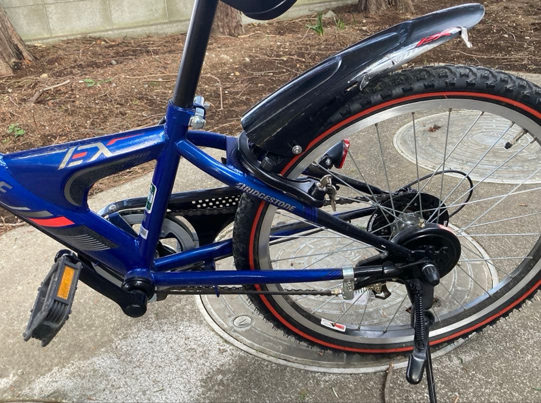 【引取のみ】ブリヂストン ジュニア 子供用自転車 青