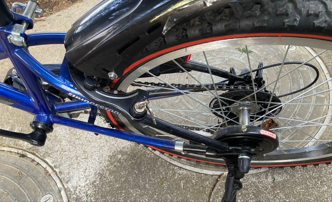 【引取のみ】ブリヂストン ジュニア 子供用自転車 青
