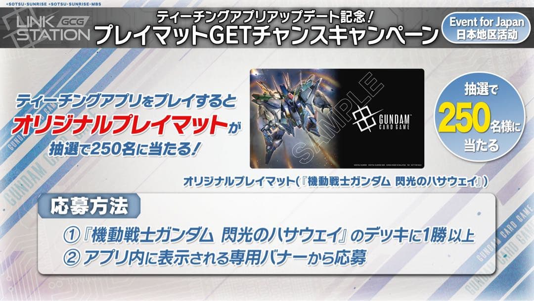 【非売品/当選品/新品未開封】閃光のハサウェイプレイマット＆おまけセット