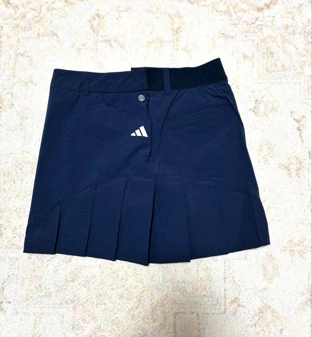 【即日発送】M アディダス 千鳥格子 プライムニット サイドプリーツ スカート