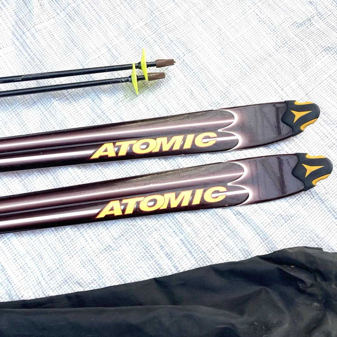 ATOMIC スキー 180cm & ROSSIGNOL ポール 128cm