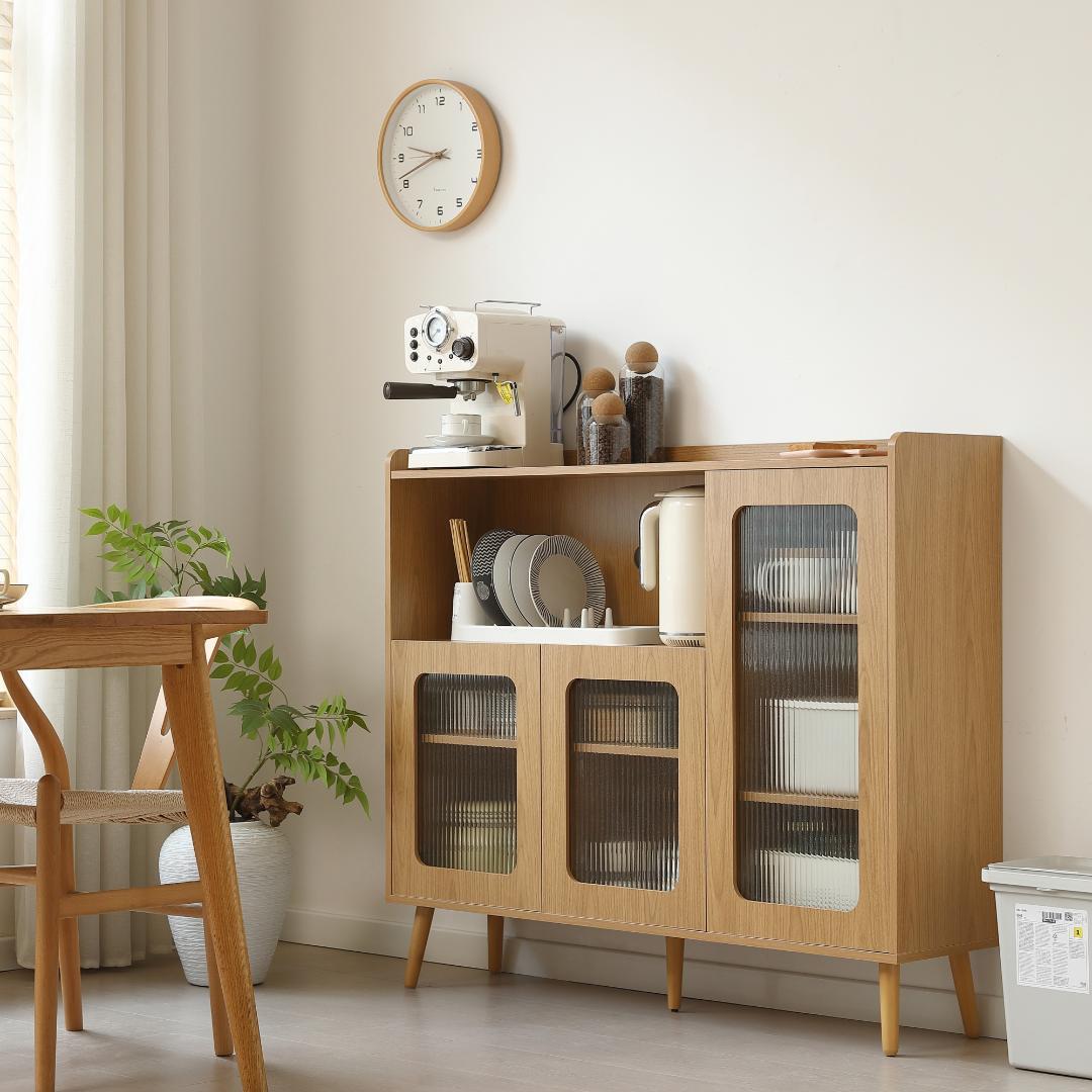 NARUMI'キャビネット サイドボード 食器棚 リビングボード NATURAL