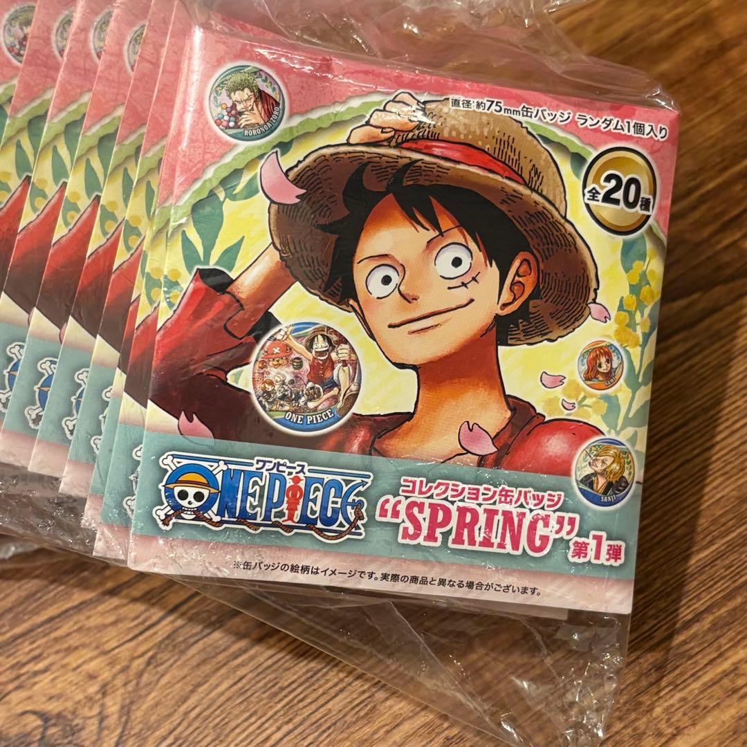 ONE PIECE 缶バッジ “SPRING” 第1弾 全種セット　ジャンフェス