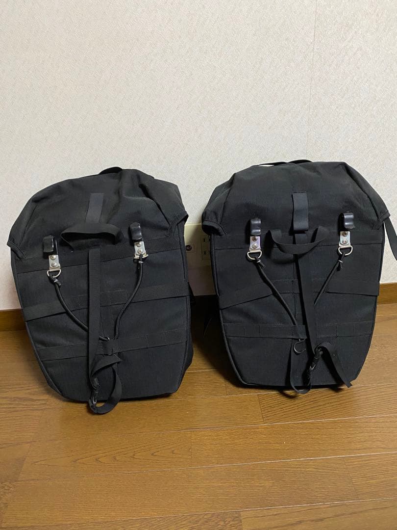 OSTRICH バックパック 黒 リフレクター付き2個セット　ボトルホルダー付き