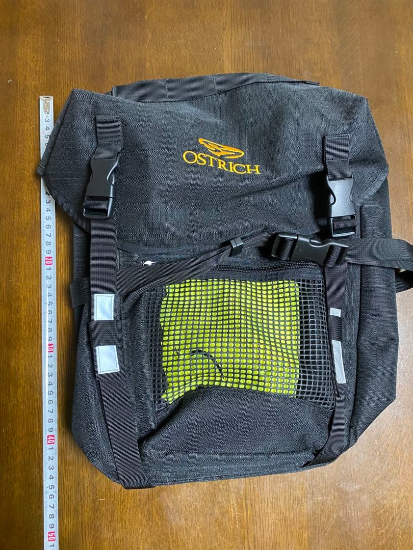 OSTRICH バックパック 黒 リフレクター付き2個セット　ボトルホルダー付き