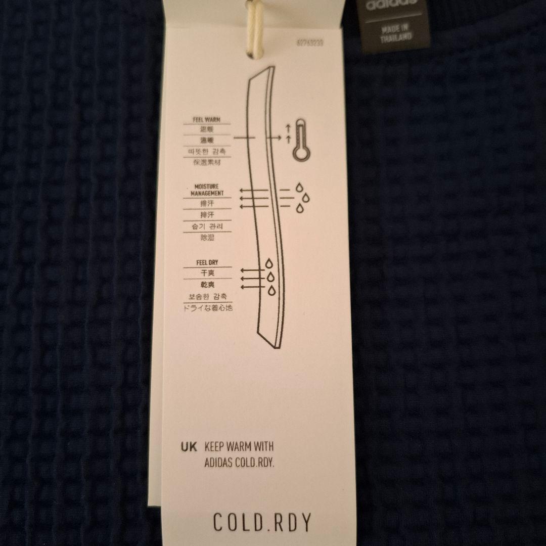 adidas golf COLD.RDY クルーネック　長袖　ネイビー