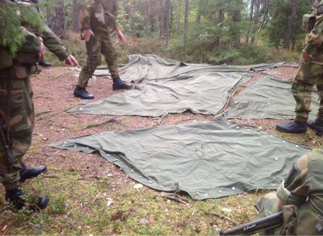 【軍幕屋】希少★ノルウェー軍テント★ビンテージ★軍余剰品★4枚組★