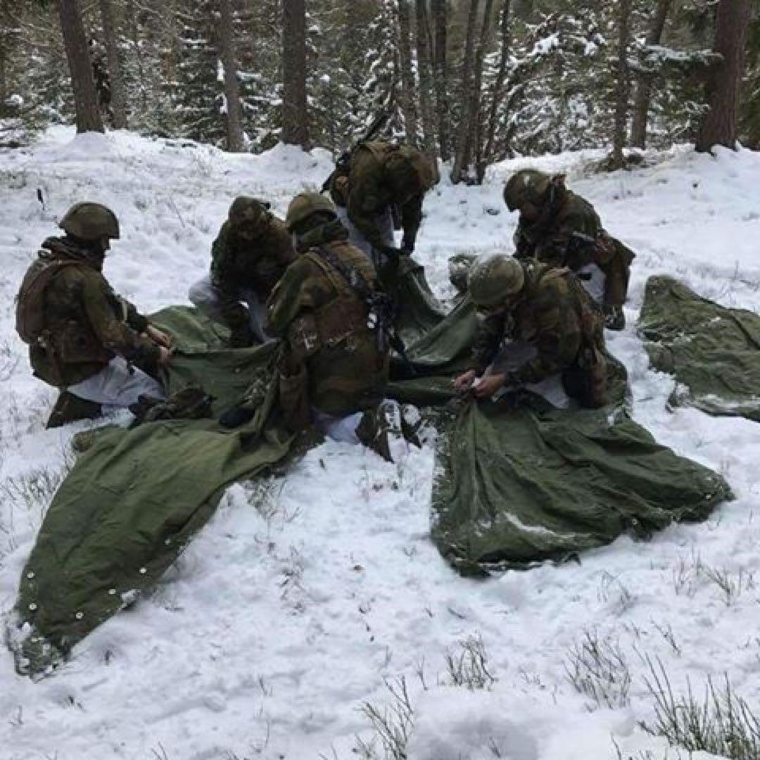 【軍幕屋】希少★ノルウェー軍テント★ビンテージ★軍余剰品★4枚組★