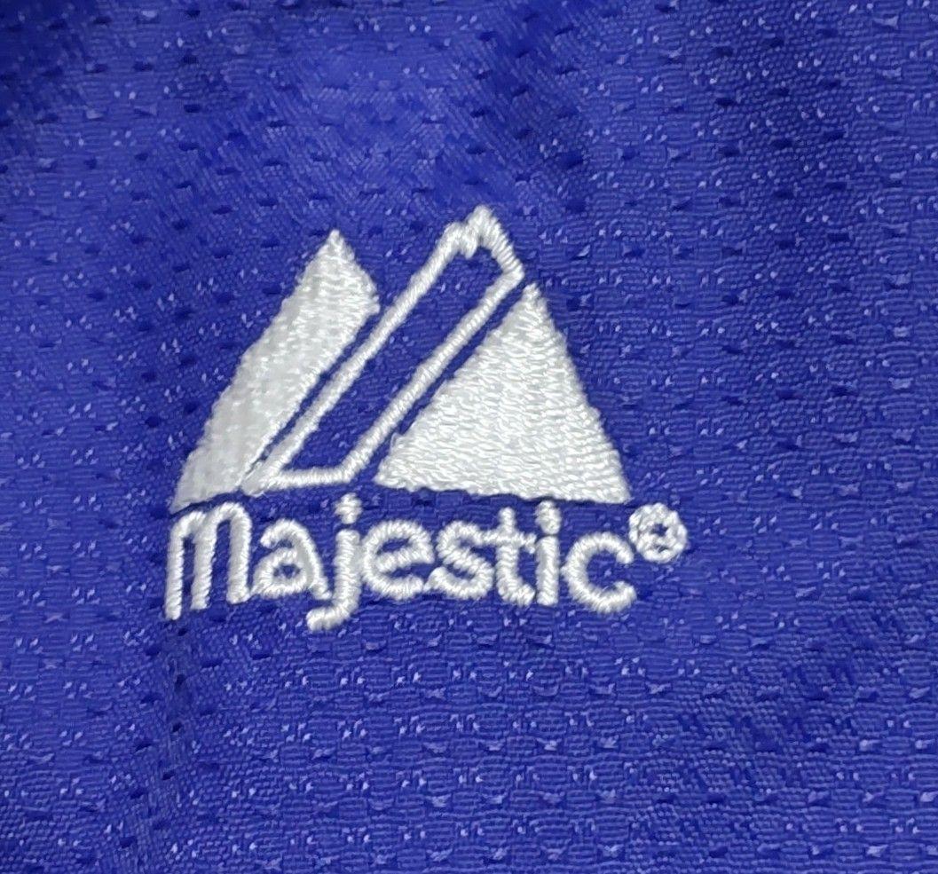 美品【Majestic】ロサンゼルス ドジャース ハーフジップ プルオーバー M