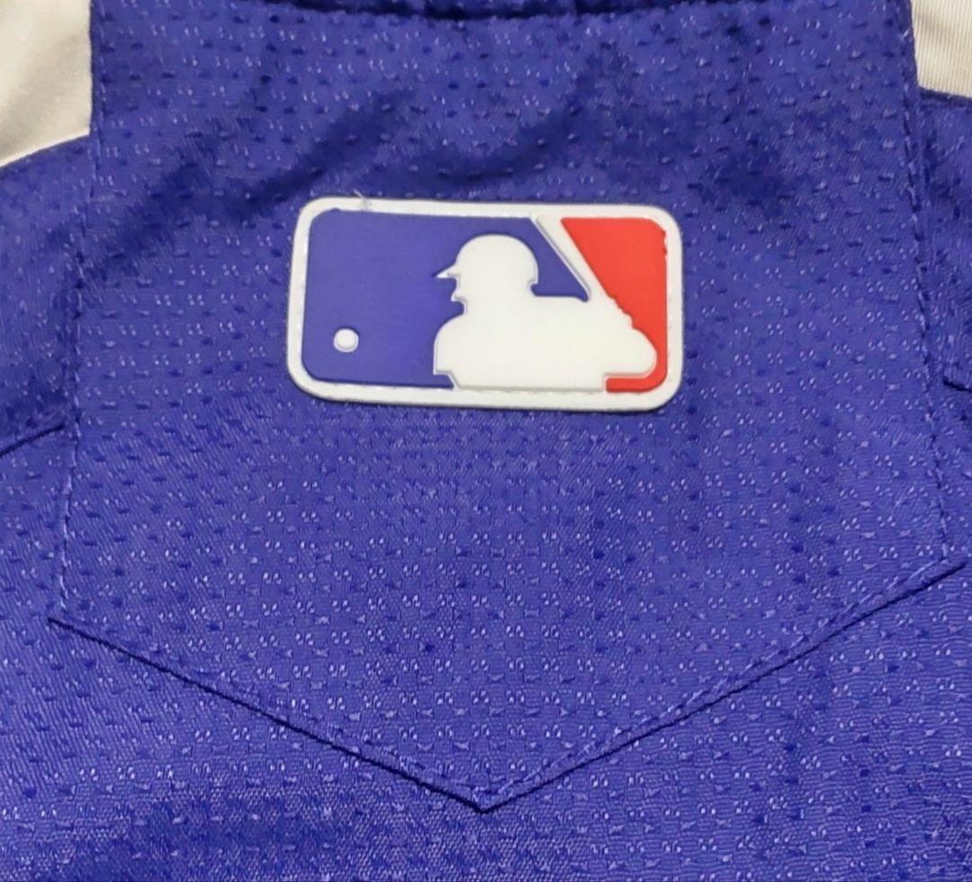 美品【Majestic】ロサンゼルス ドジャース ハーフジップ プルオーバー M