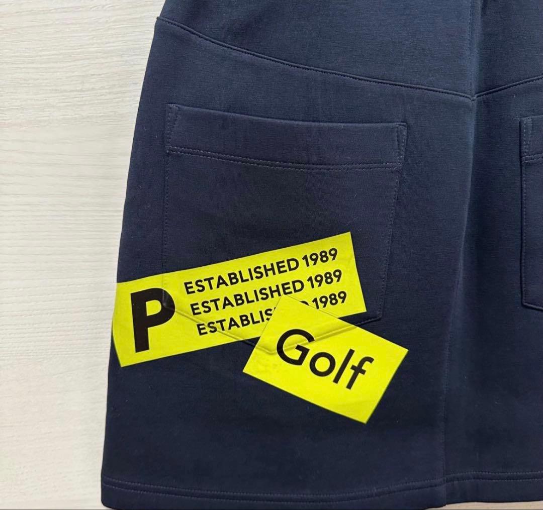 【美品】PEARLY GATES スカート ゴルフ レディース ダークネイビー