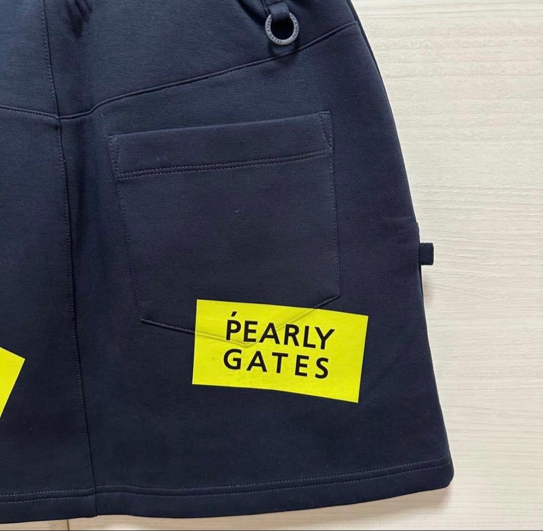 【美品】PEARLY GATES スカート ゴルフ レディース ダークネイビー