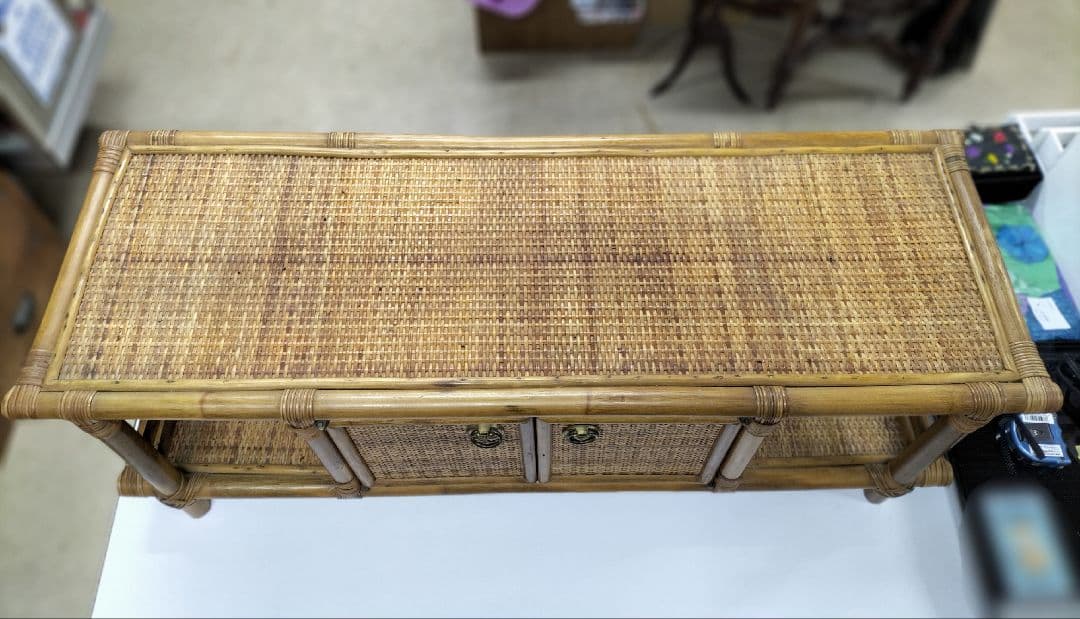 ラタン　ボード　キャビネット