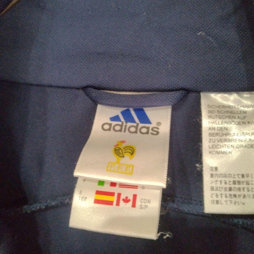 【希少】adidas　フランス代表　00s　刺繍ロゴ　ハーフジップトラックトップ