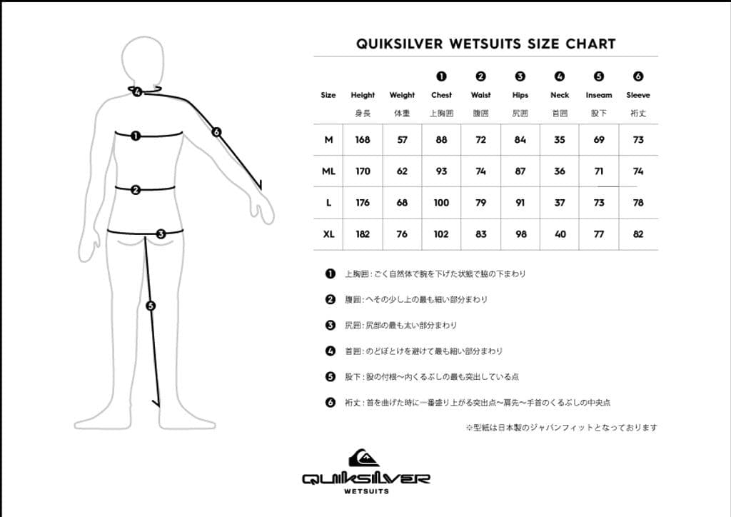 Quiksilver クイックシルバー メンズ ウェットスーツ　フルスーツ