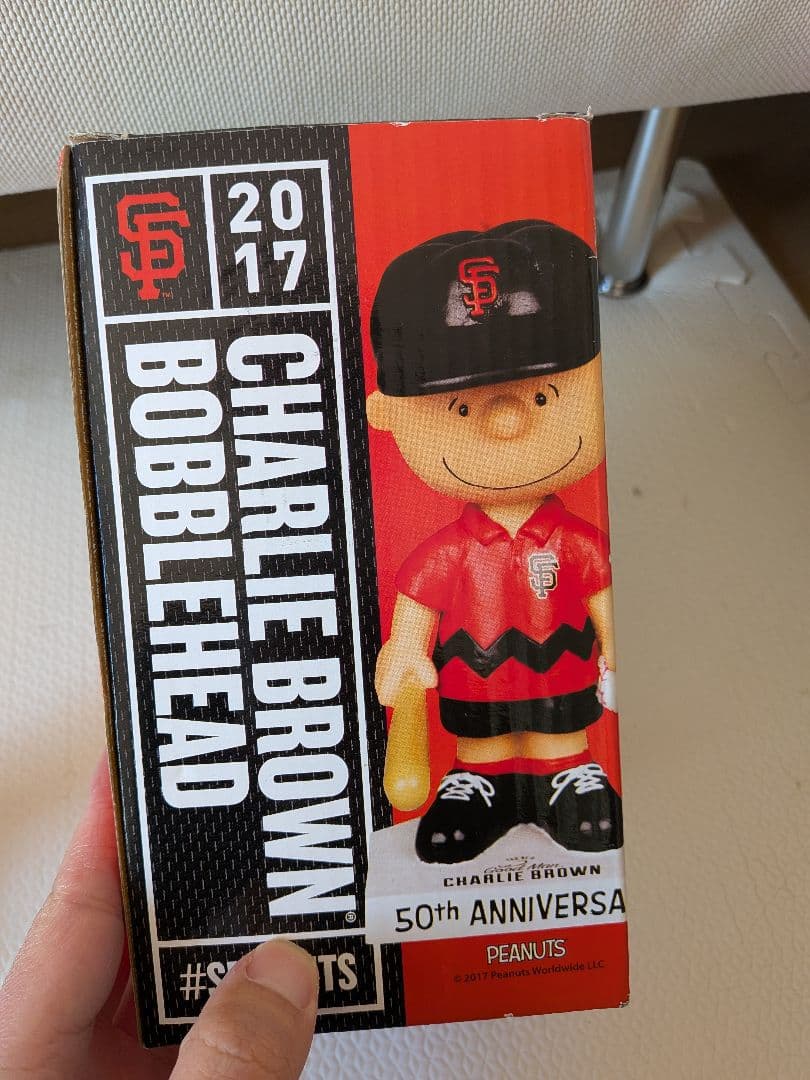 チャーリー・ブラウン ボブルヘッド　50周年　MLB　ジャイアンツ　球場配布品