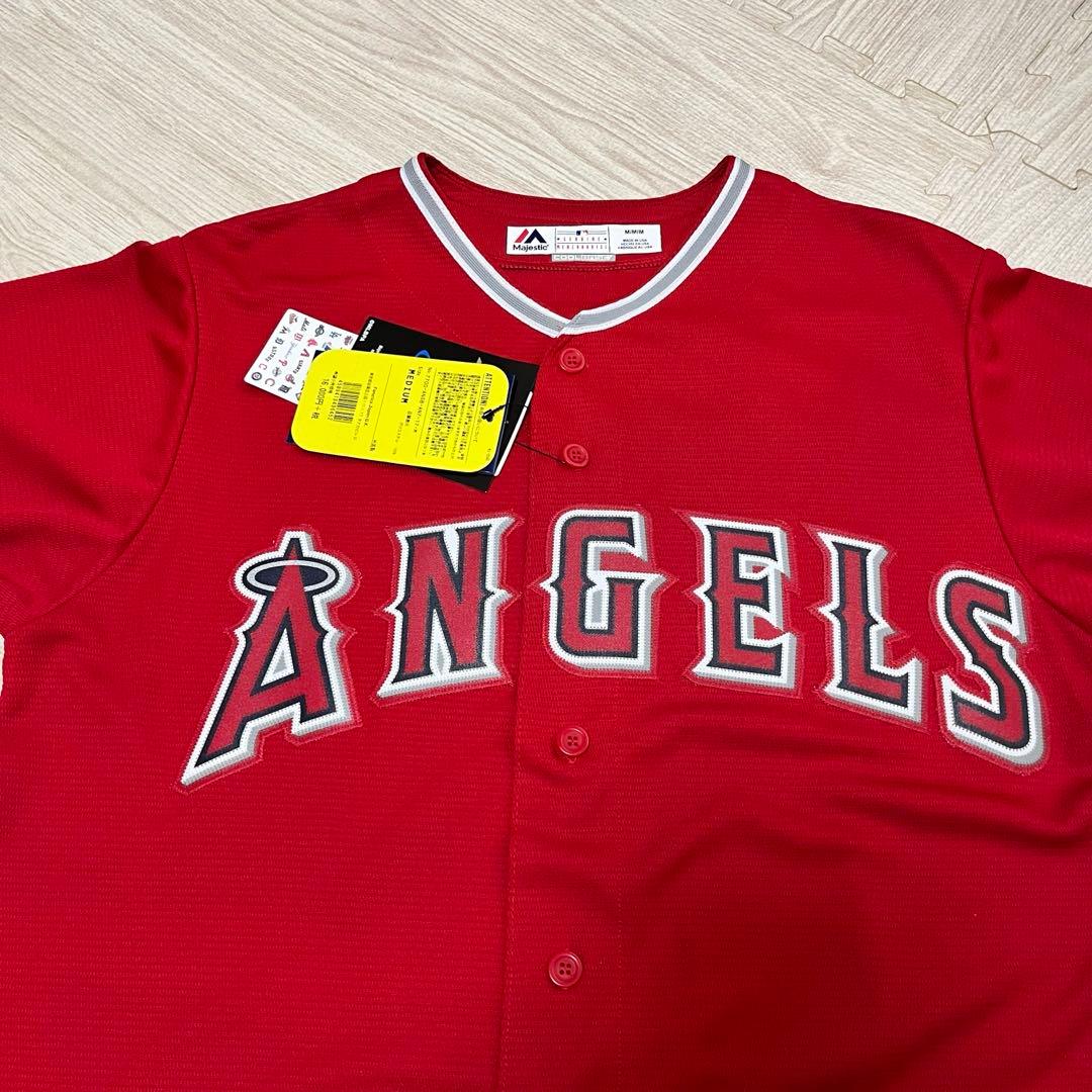 （希少、新品）MLB エンゼルス　大谷翔平　ユニフォーム　M 日本Ｌサイズ相当