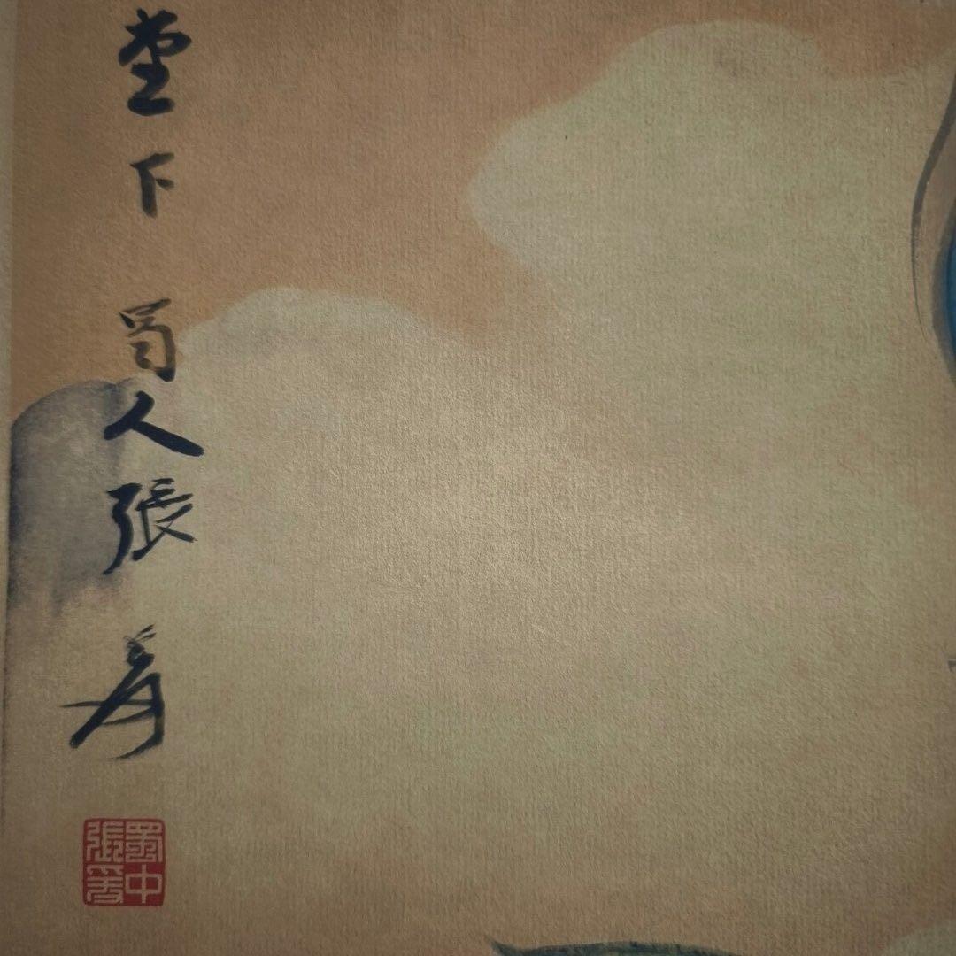 天女散花図 掛軸 168×65cm