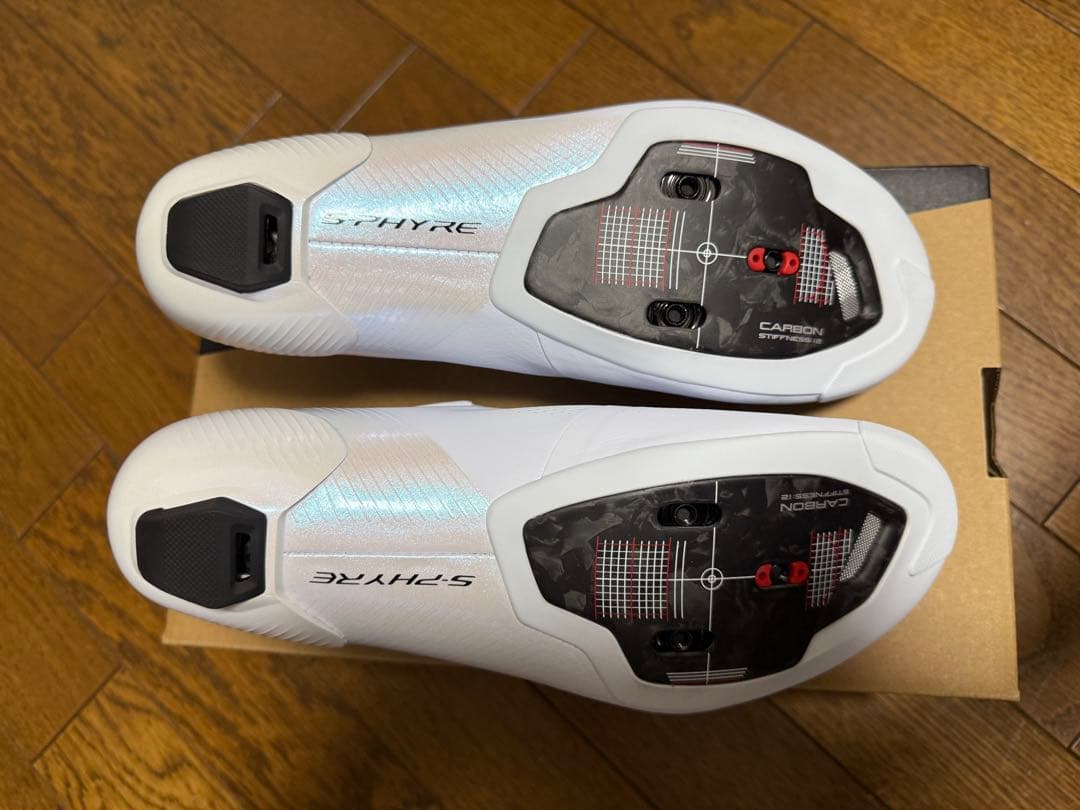 Shimano S-PHYRE ホワイト ロードバイクシューズ　39E