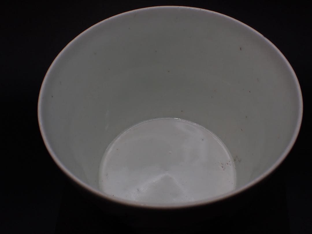 【優品】古伊万里<松竹梅の図> そば猪口 大振り 江戸中期 骨董品(青13)