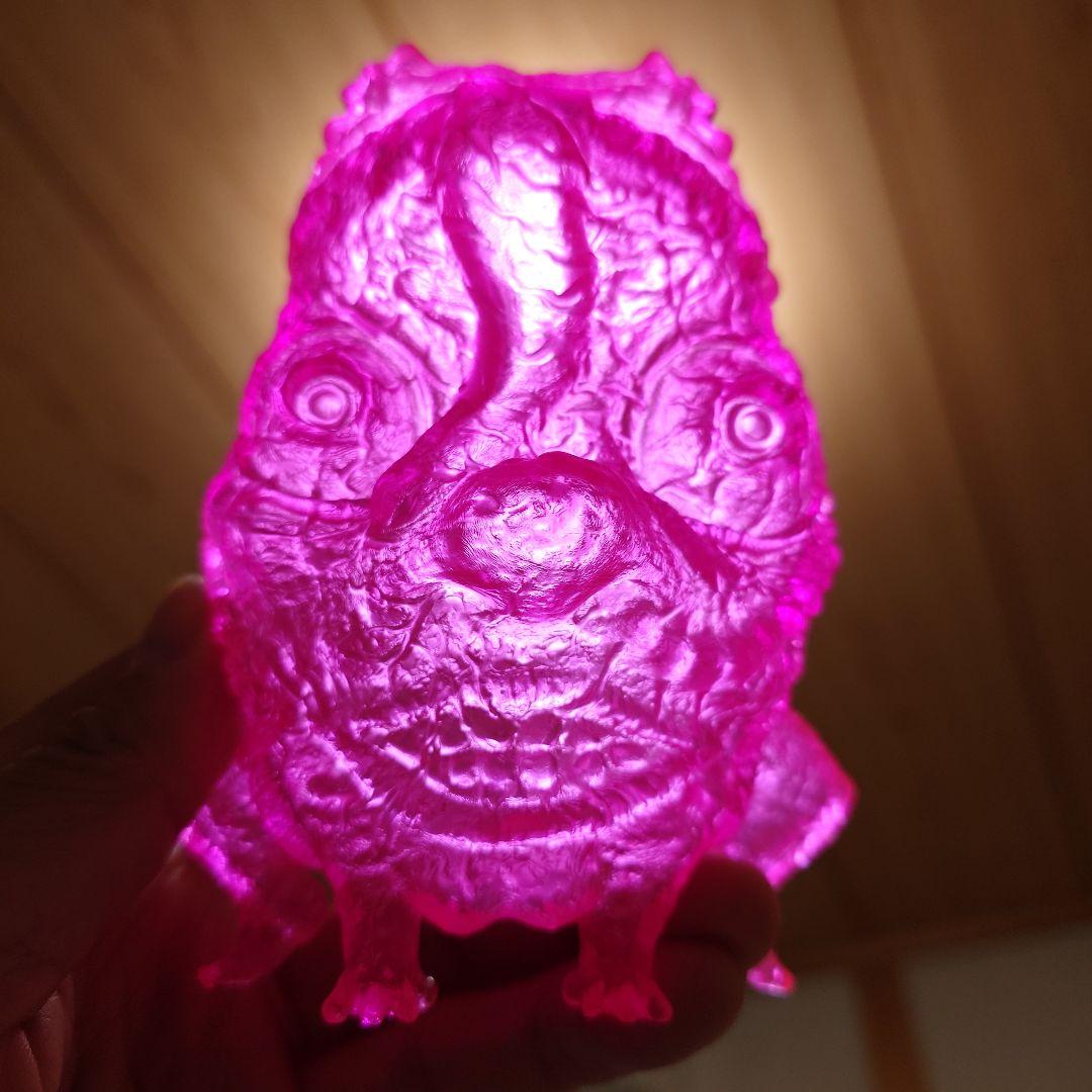 もうこやま　キチガエル　モウコヤマ　ソフビ　レア　クリアピンク