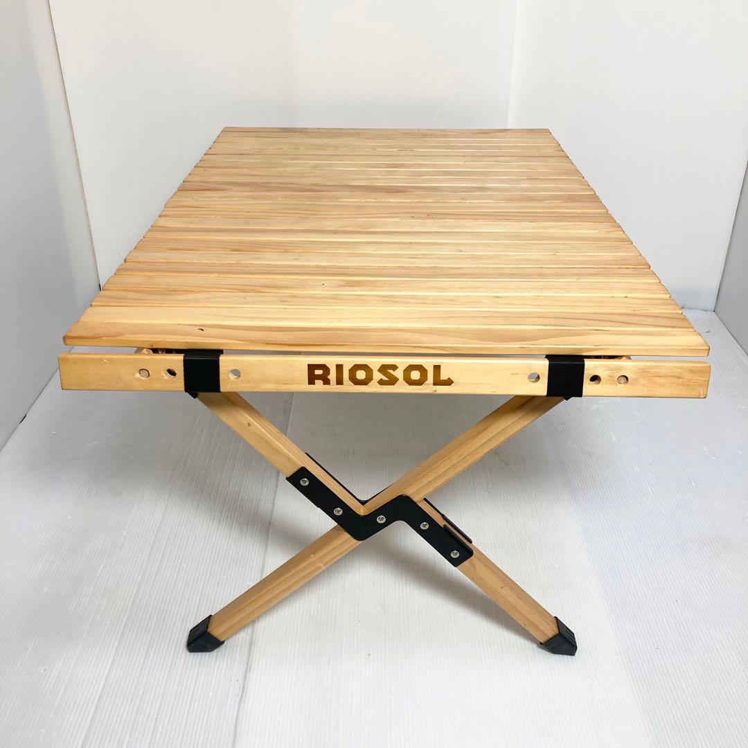 RIOSOL wrt-table ウッドロールトップテーブル ウッドテーブル