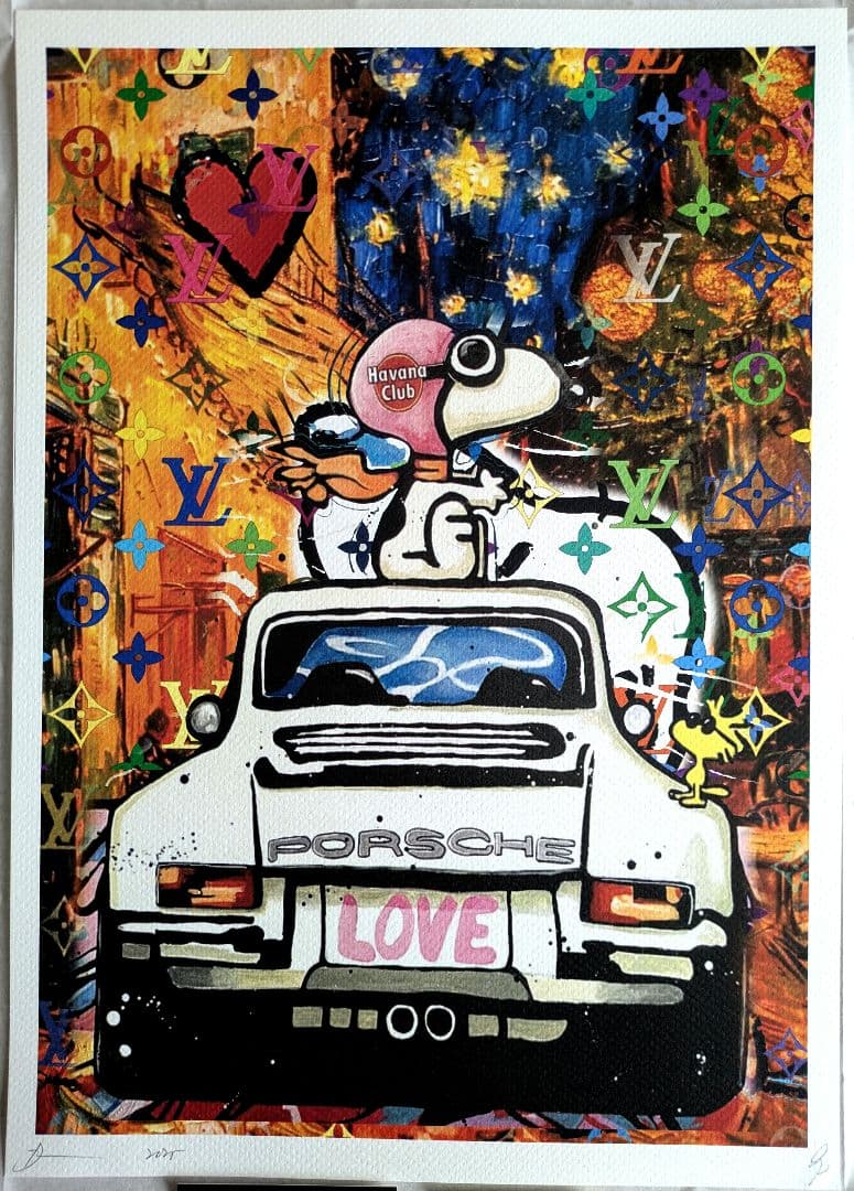 【DEATH NYC】SNOOPY×GOGH×PORSCHE【世界限定100枚】