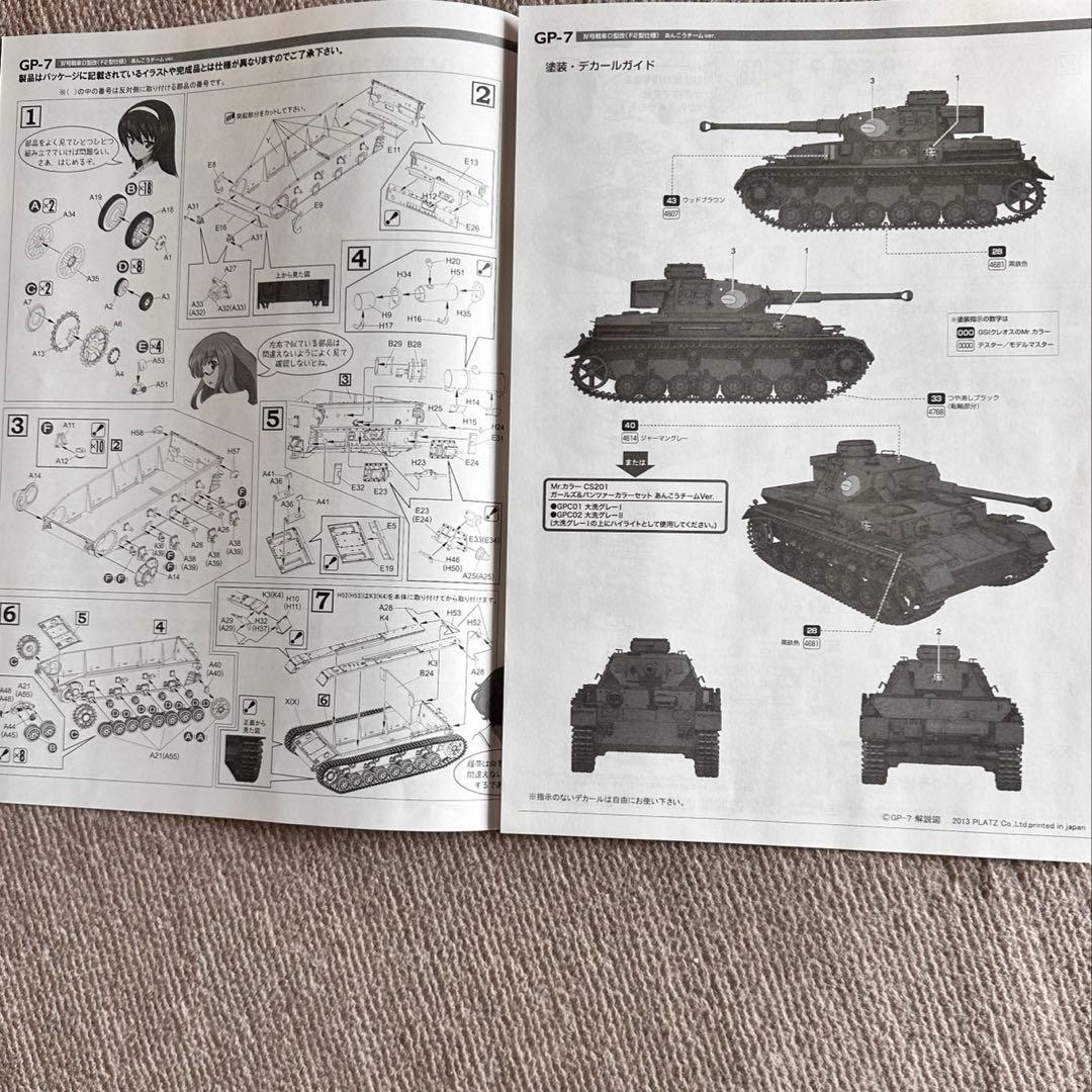 ガールズ&パンツァー IV号戦車D型 あんこうチームVer.