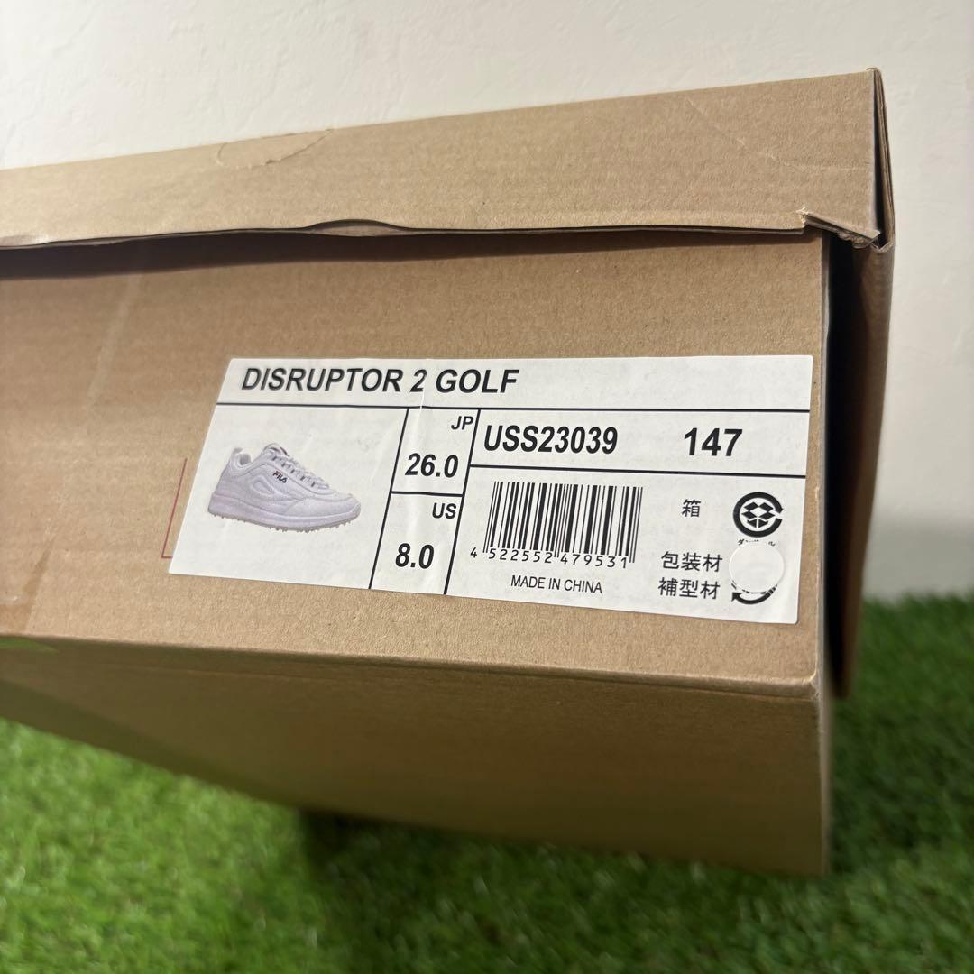 【FILA GOLF】新品DISRUPTOR 2 GOLF ゴルフシューズ