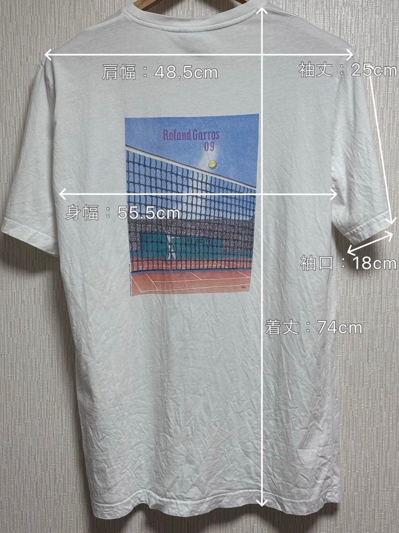 【希少】ROLAND GARROS PARIS 2009年版 Tシャツ公式XL