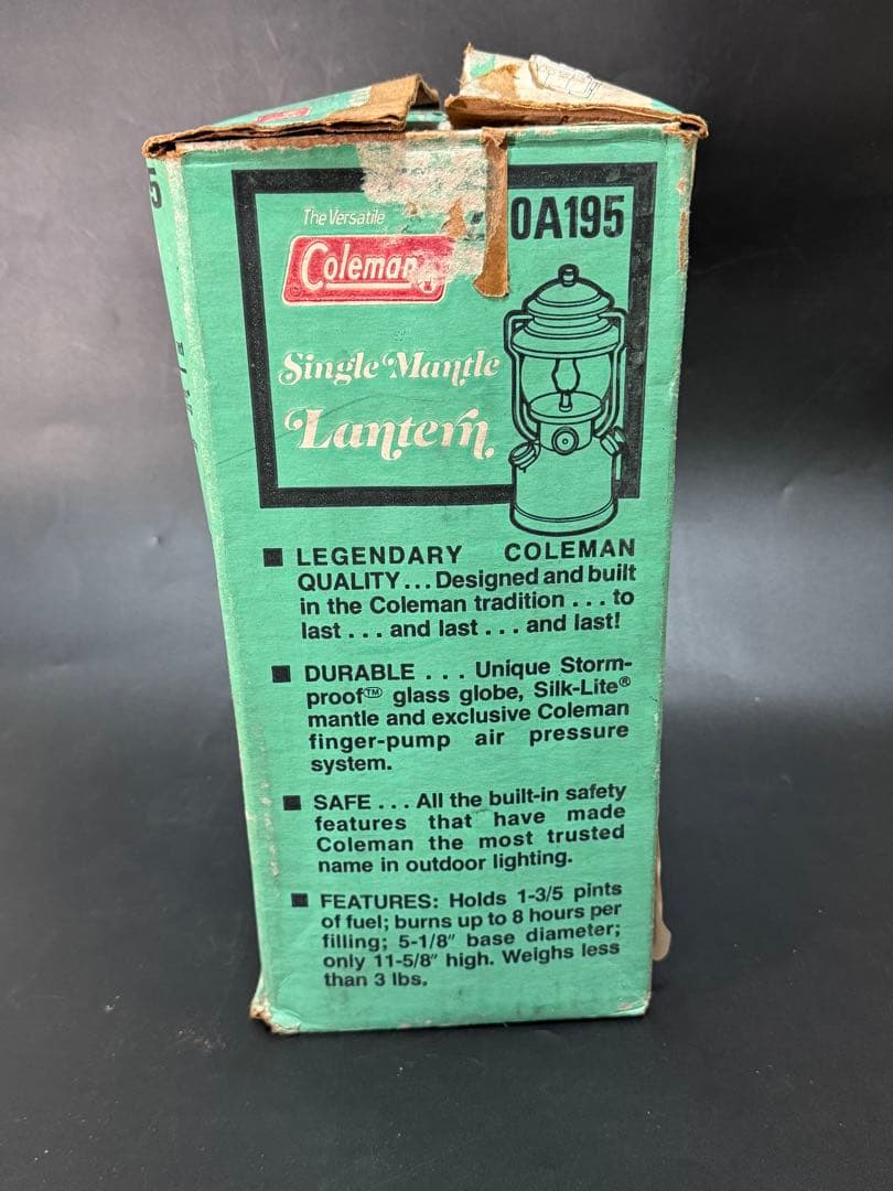 Coleman コールマン 200A195 ランタン　1978年 6月