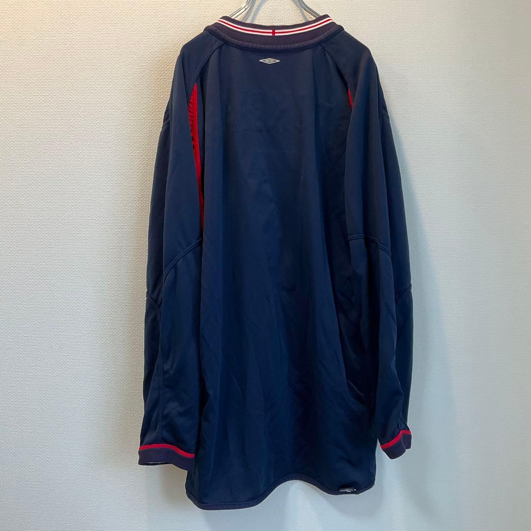 イングランド代表 BECKHAM 7 XL相当 シャツ　長袖　リバーシブル　刺繍