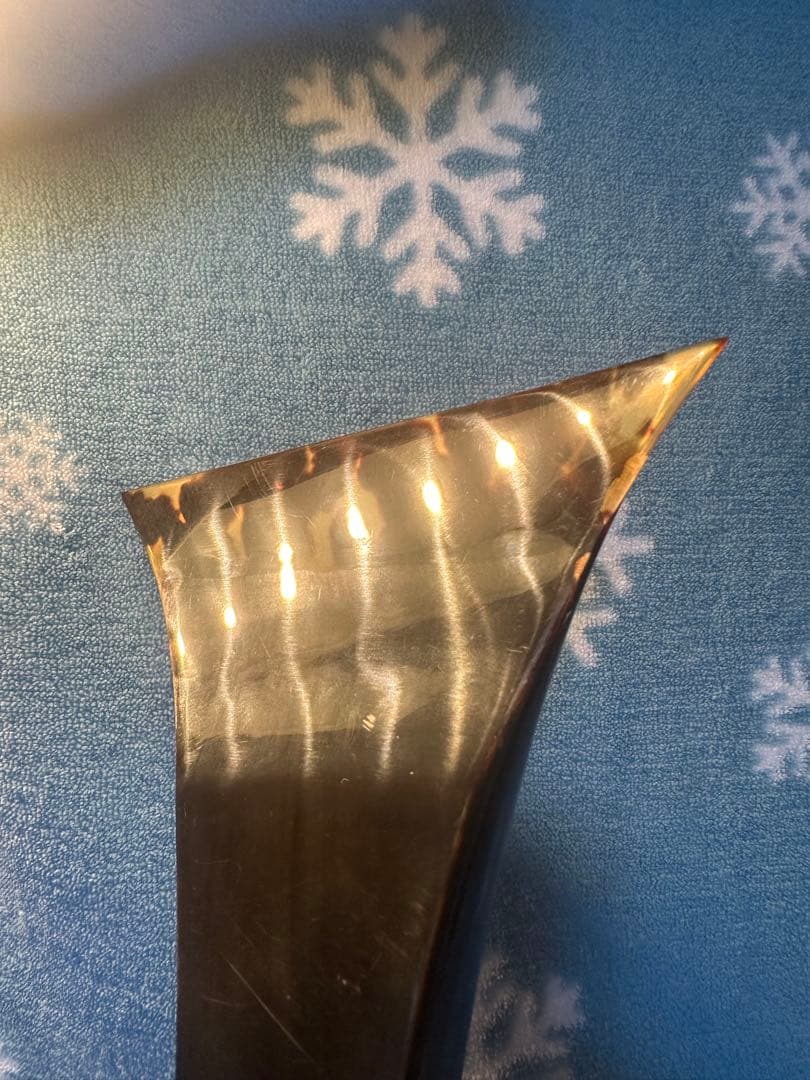 【美品・希少】地歌三味線用鼈甲撥　本鼈甲　黒水牛台
