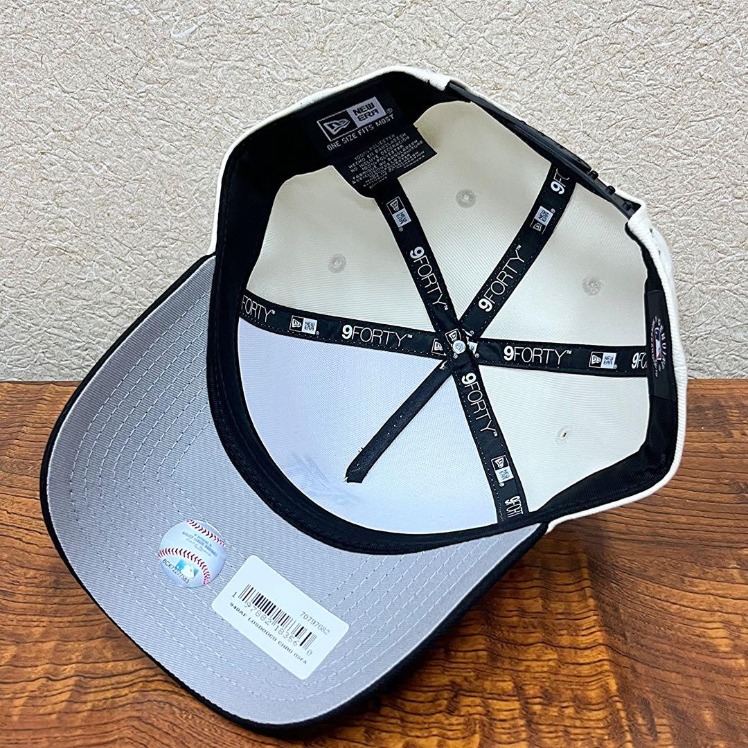 【海外限定】　新品　ニューエラ　ドジャース 9FORTY 逆ロゴ 黒 キャップ