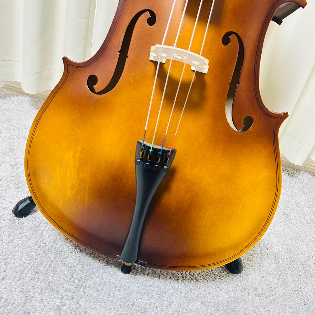 【極美品】チェロ 4/4フルサイズ 弓付き 入門 初心者 弦楽器